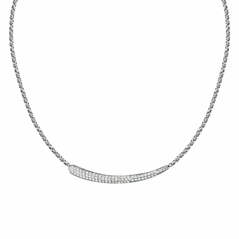 Sparkling Women's Necklace in Steel Design Sayp03