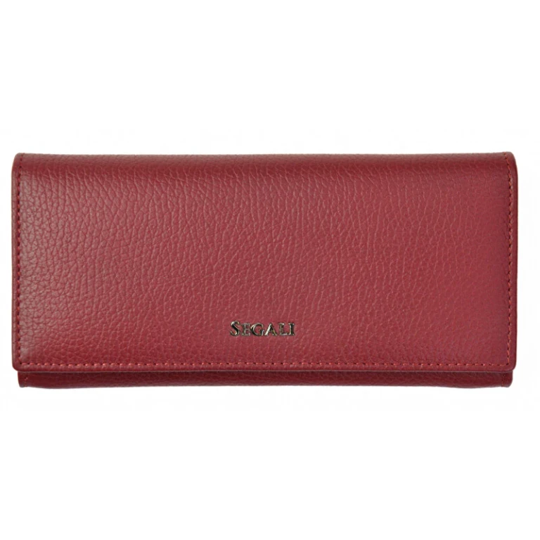 Women's Leather Wallet 7409 red