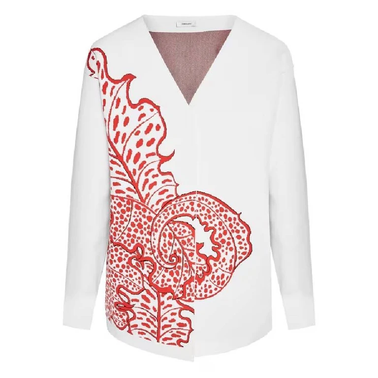 Jungle Print V-Neck Cardigan
