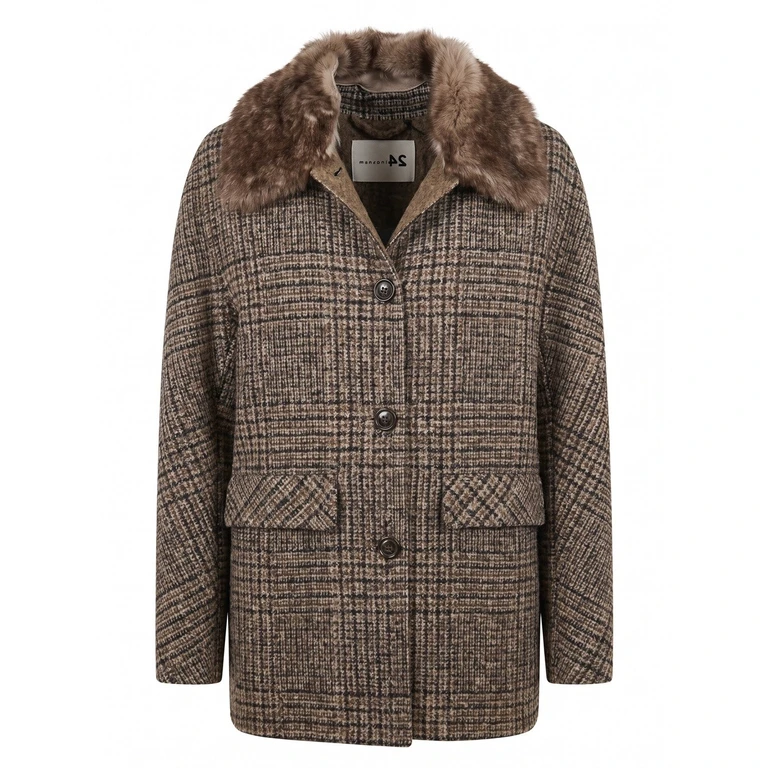 Manzoni 24 Jacket With Shearling Details