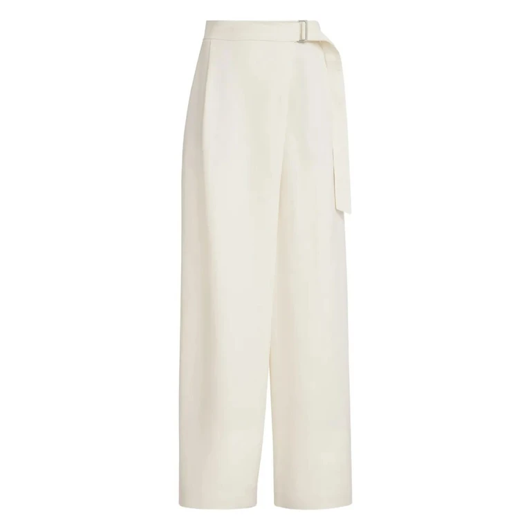 Pantalone casual beige in viscosa