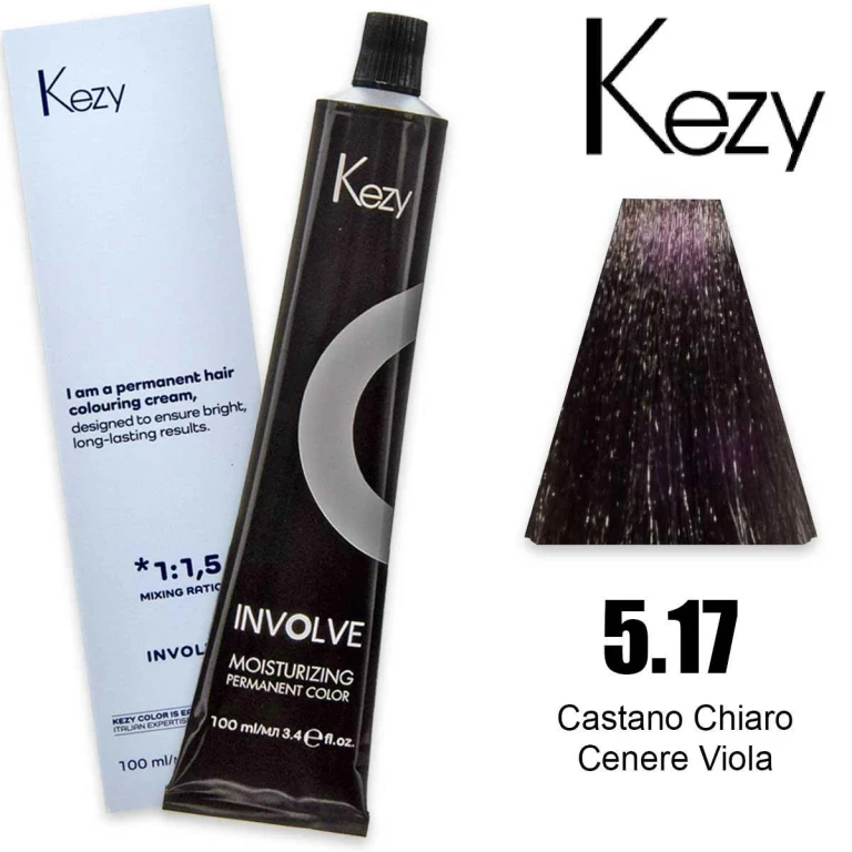 involve color 100 ml light brown ash purple 5.17