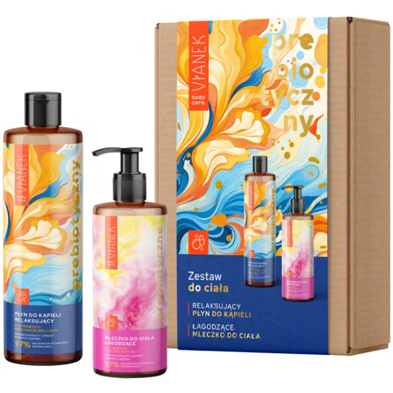 prebiotic body set - shower gel 400 ml + body balm 300 ml