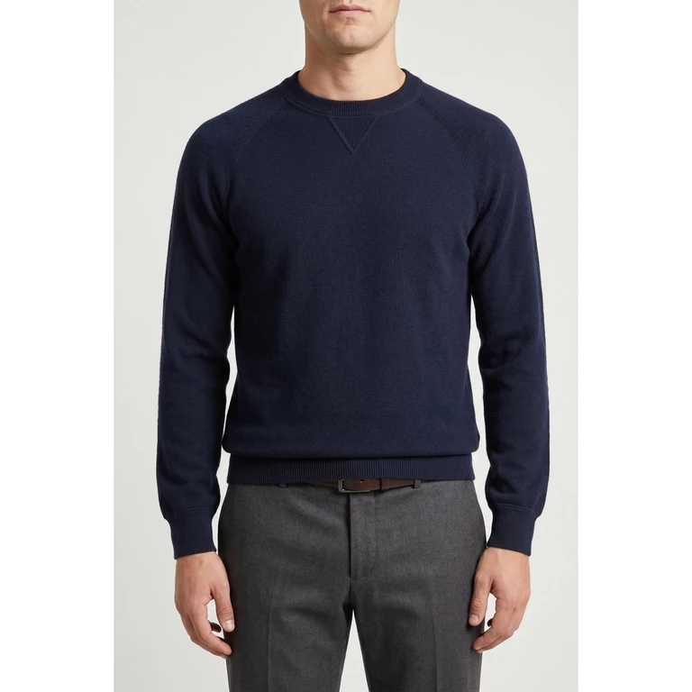 Dark Navy Cashmere Sweater