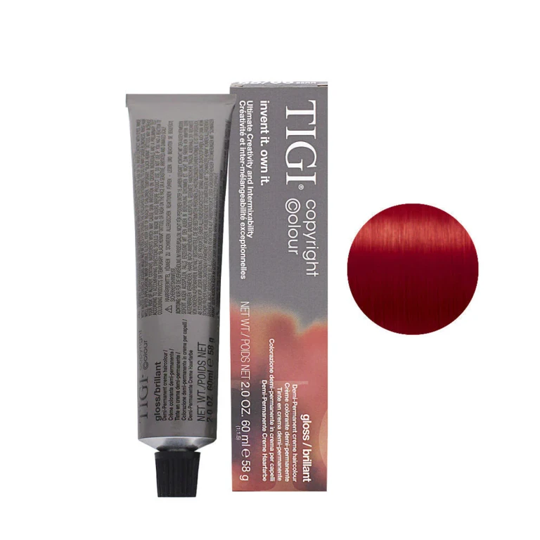 Color Gloss Semi-Permanent Hair Dye 55/66 Light Brown Red Intensive 65 ml