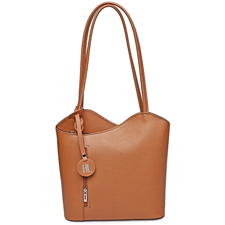 Women's Camel Leather Handbag
