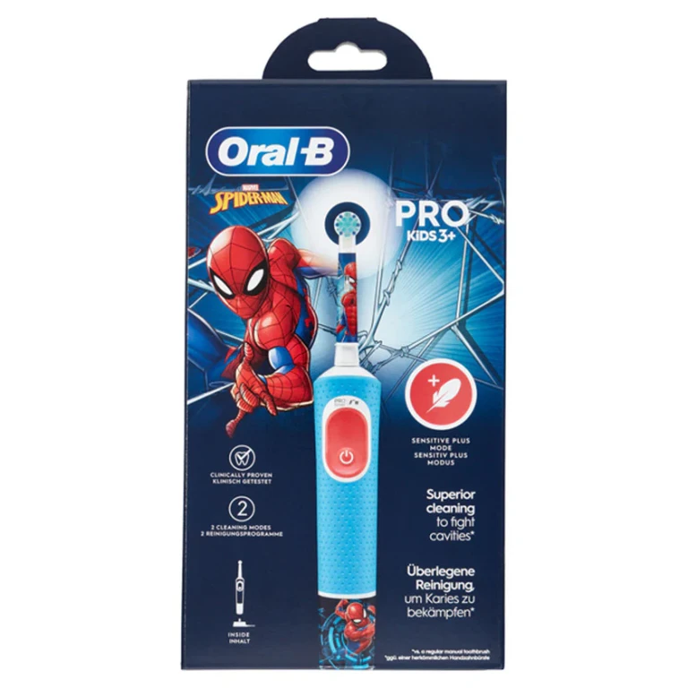 Oral-b Rechargeable Electric Toothbrush Marvel Spider-man Pro Kids3+ 1 unit