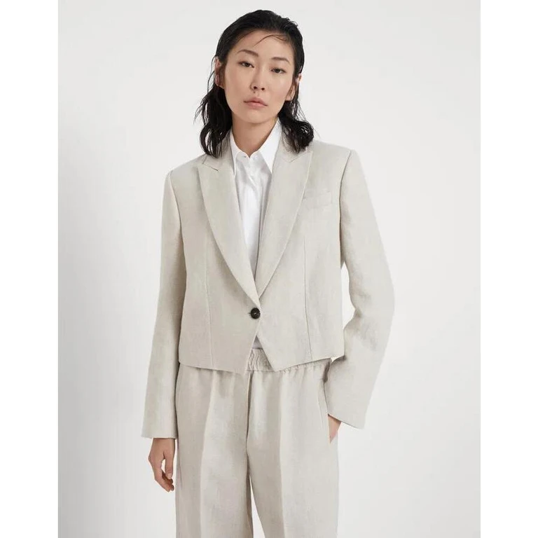 Wolight Beige Linen Blazer