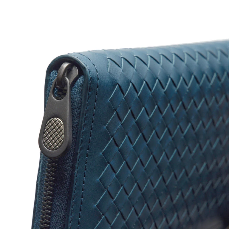 Zip Around Long Leather Wallet