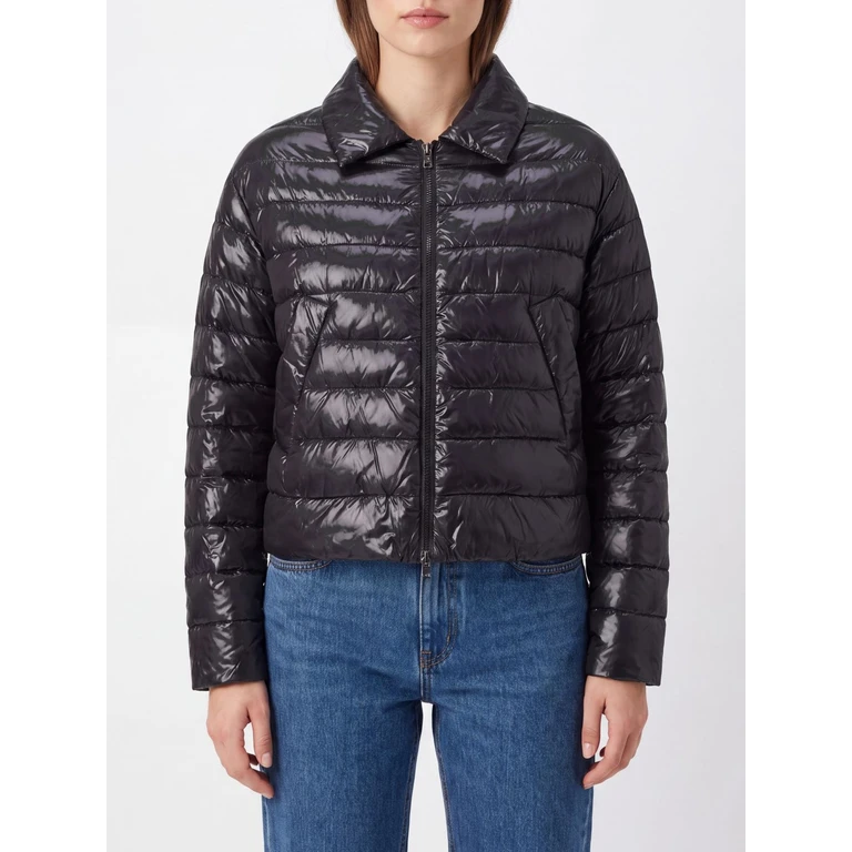 Quilted Ultra-Light Nylon Short Down Jacket with Classic Collar (PI002223D12017Z9300)