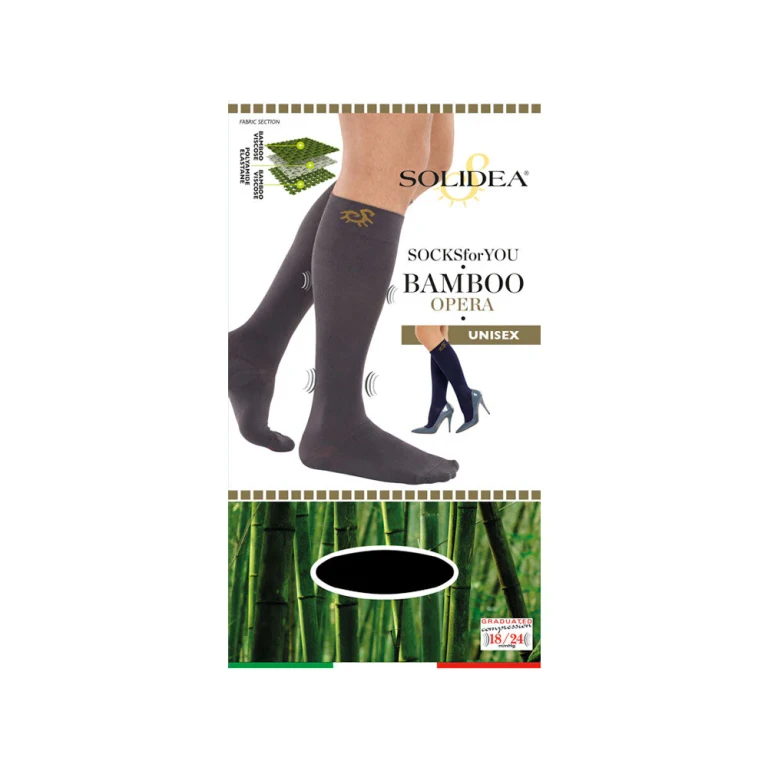 Socks For You Bamboo Opera Knee Highs 18 24 mmHg 2M Navy Blue
