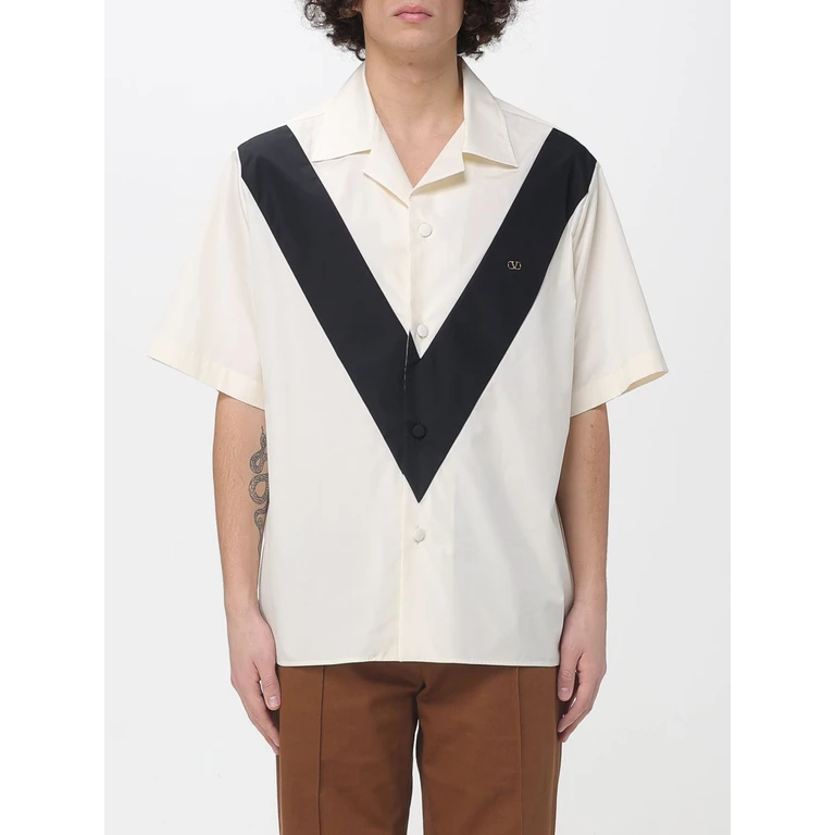 Cotton Shirt with Logo (8V3AAV11B570AN)