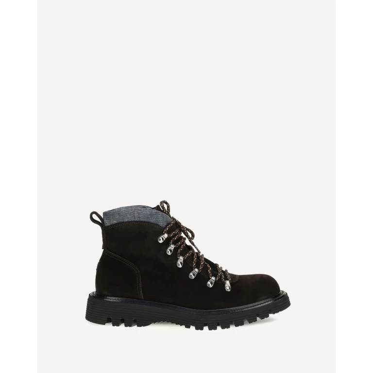 Suede lace-up Boots Male 10