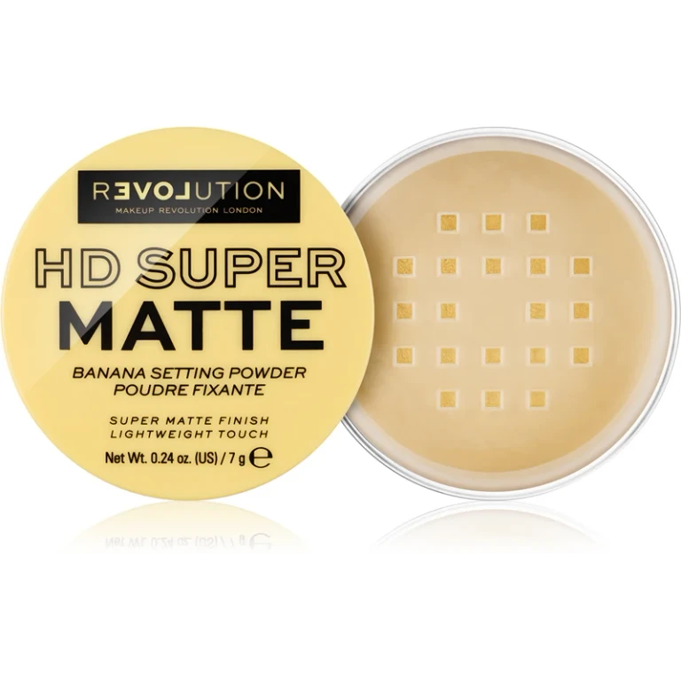 HD Super Matte transparent fixing powder matte effect color Banana 7 g