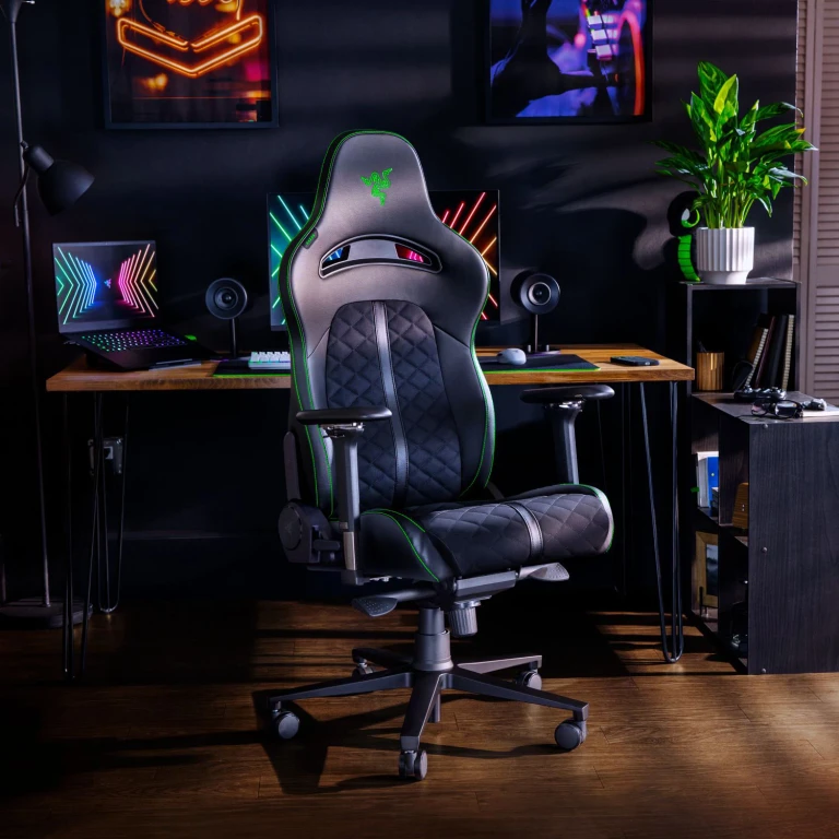 Enki X Leatherette Gaming Chair Leet Edition
