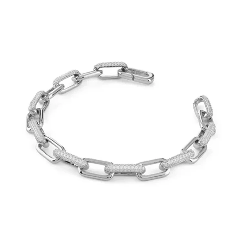 Solid Silver Bracelet with Cubic Zirconia Nuances Jsbb04537Jwrh - Length: 18.5 Cm