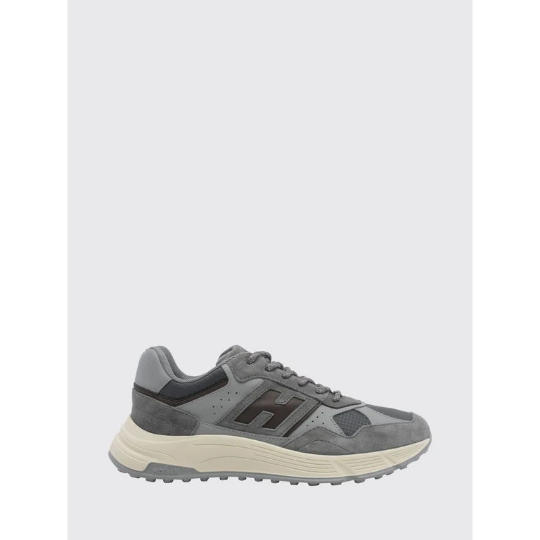 Hyperlight Leather and Nylon Trainers with Chunky Sole (HXM5630FK70VHB0FDT)