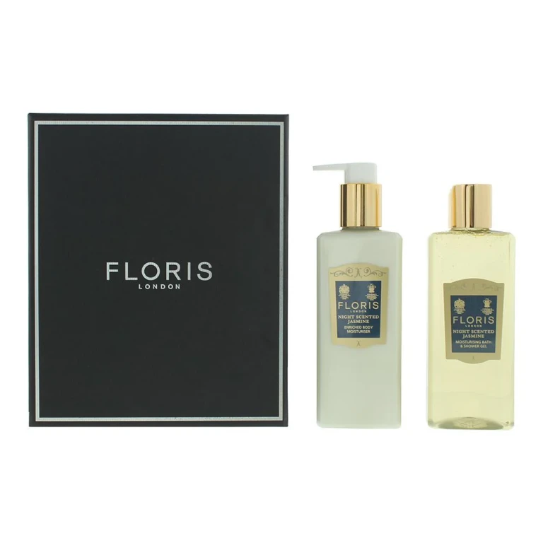 Set Floris Of London: Scented Jasmine for the Night Nourishing Body Lotion 250 ml + Scented Jasmine for the Night Cleansing Shower Gel All skin types
