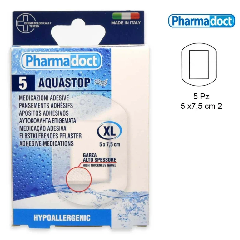 Transparent High Protection Plasters 5 Pieces 7.5 X 5 Cm
