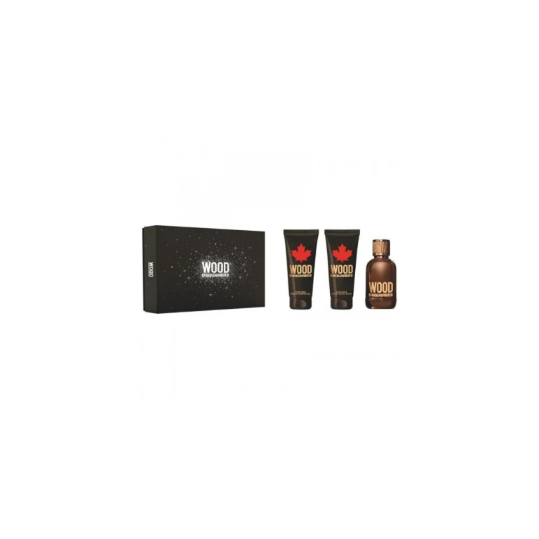 Wood for men Mini set EDT 5 ml, shower gel 25 ml and aftershave balm 25 ml