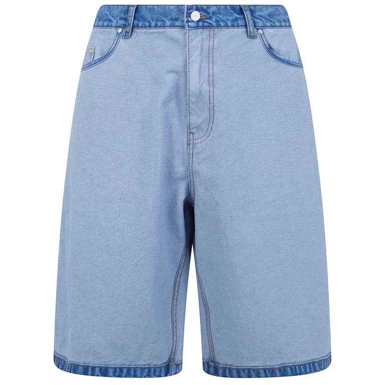 Denim "Inside Out" Shorts