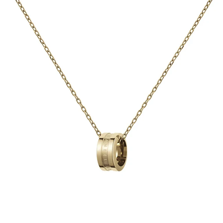 Elan DW00400515 Gold Plated Fashion Necklace with Circular Pendant