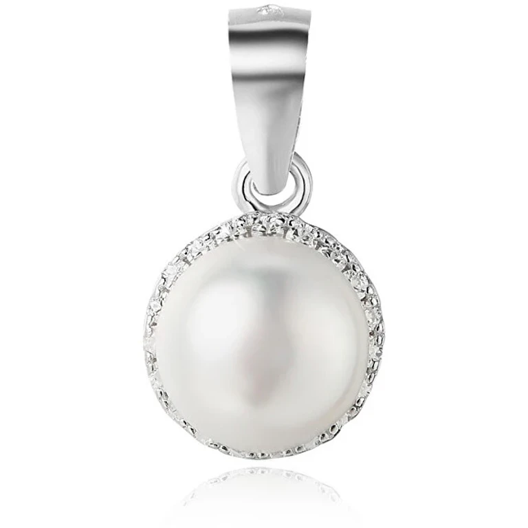Silver pendant with freshwater pearl AGH97