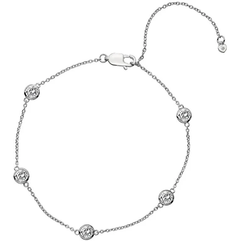 Silver Bracelet with Topaz and Authentic Diamond Willow Dl580