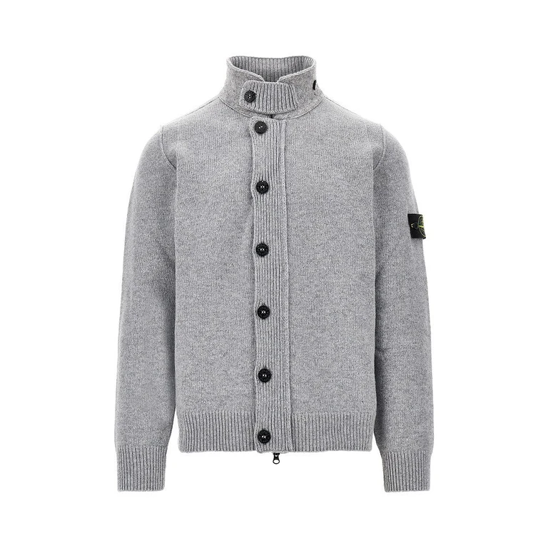 Knitted cardigan with Logo Badge Man S