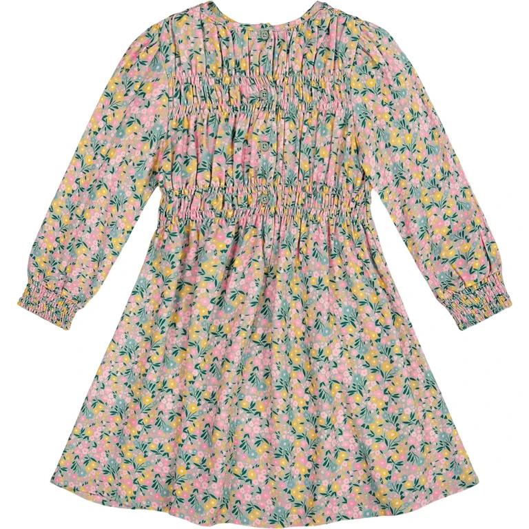 Smocked Viscose Dress - Little Girl