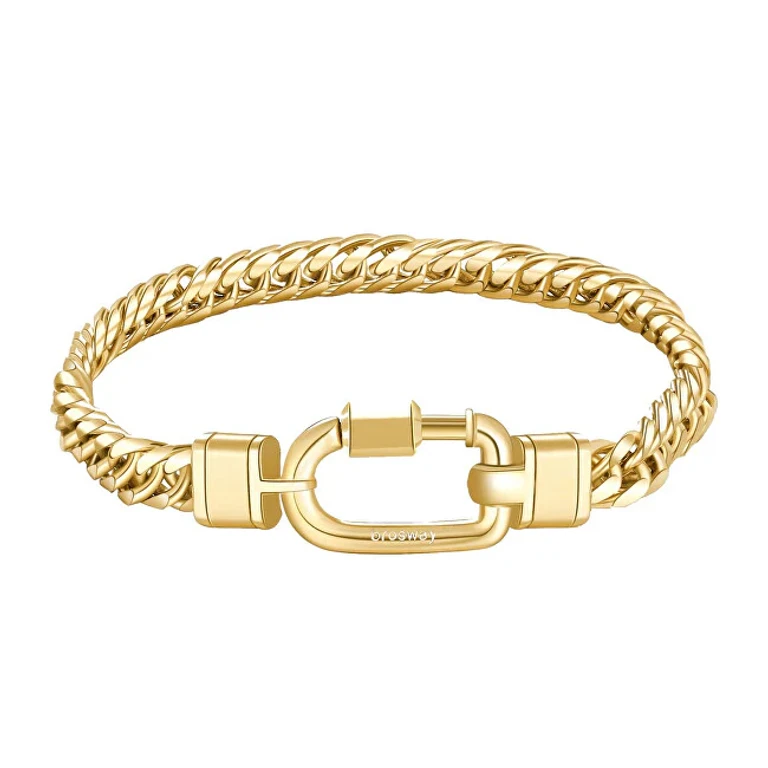Naxos BNX20 decent gold chain bracelet - Length: 20 cm