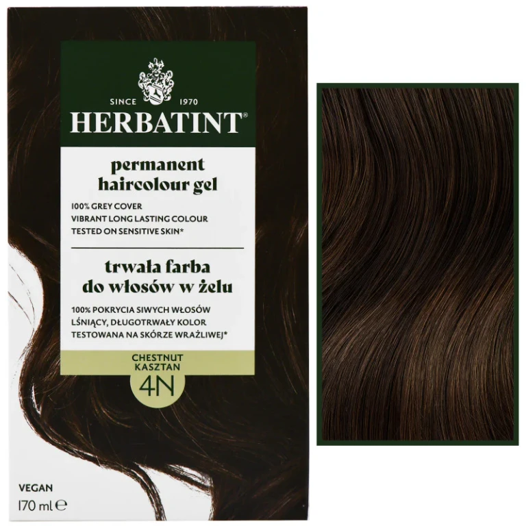 Permanent Hair Color Gel 170ml 4N | Brown