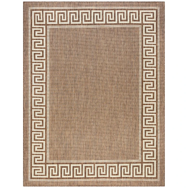 Giovanna Brown 8 x 10 Indoor-Outdoor Area Rug