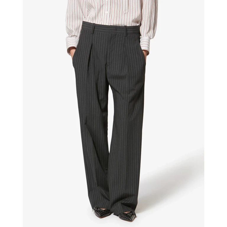 Embroidered Wool Blend Lisetta Pant