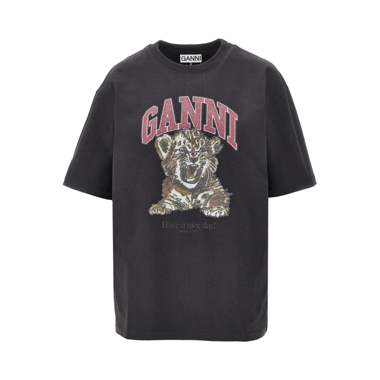 Cotton T-shirt with 'Tiger' print Woman XS