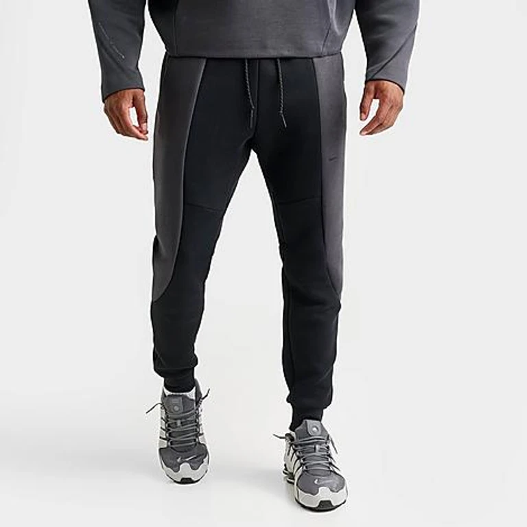 Men's Tech Fleece Pro Colorblock Jogger Pants in Black/Anthracite Size: Small