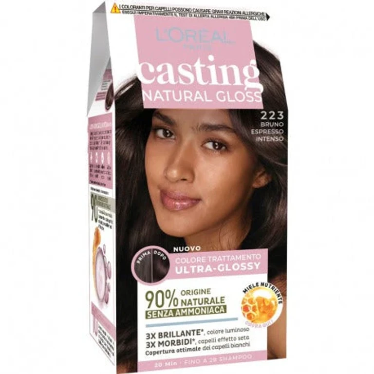 L'Oreal Paris Casting Natural Gloss Ultra Glossy Treatment Color Without Ammonia 223 Intense Espresso Brown
