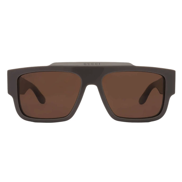 Brown Browline Mens Sunglasses GG1460S 003 56