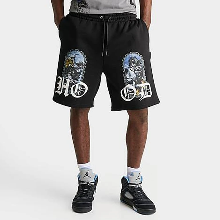 Hoodrich Men's Arco Fleece Shorts in Black Size: Small