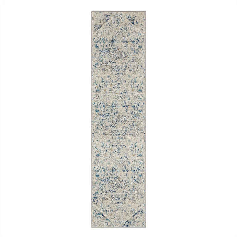 Cleo Icarus Blue Area Rug, 2'x2'11':- 2'x2'11'