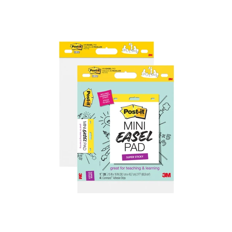 Self-Stick Mini Easel Pads, 15 in. x 18 in., 2 Pads, 40 Sheets Total