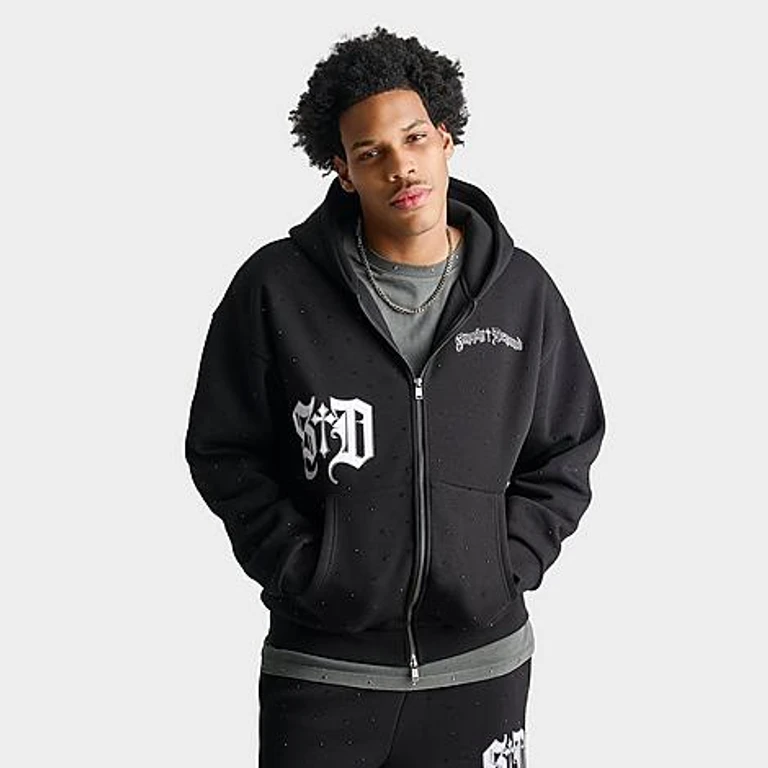 Supply & Demand Men's Spartan Full-Zip Hoodie in Black Size: Small