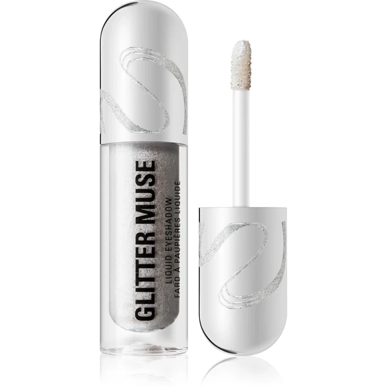 Metallic Muse Liquid Glitter Eyeshadow Silver Color 3.5ml