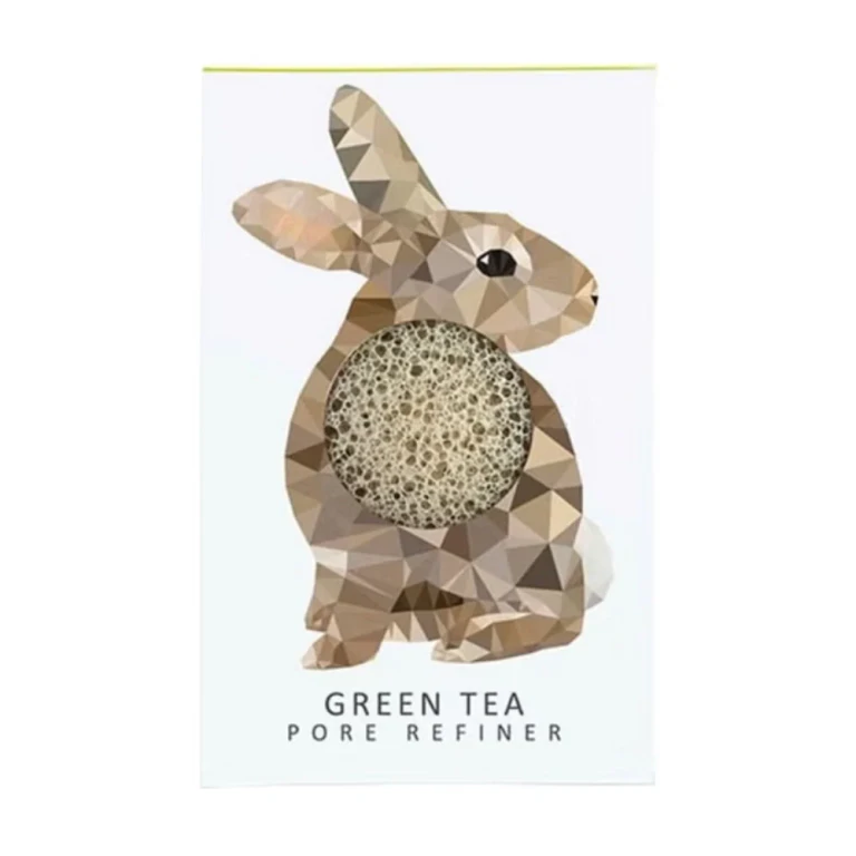 Konjac Mini Pore Refiner Woodland Rabbit with Green Tea