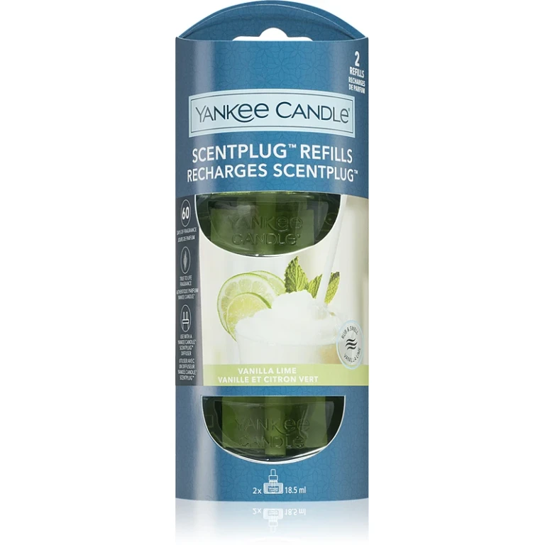 Replacement Refill for Electric Diffuser Organic Kit Vanilla Lime 2 x 18.5 ml