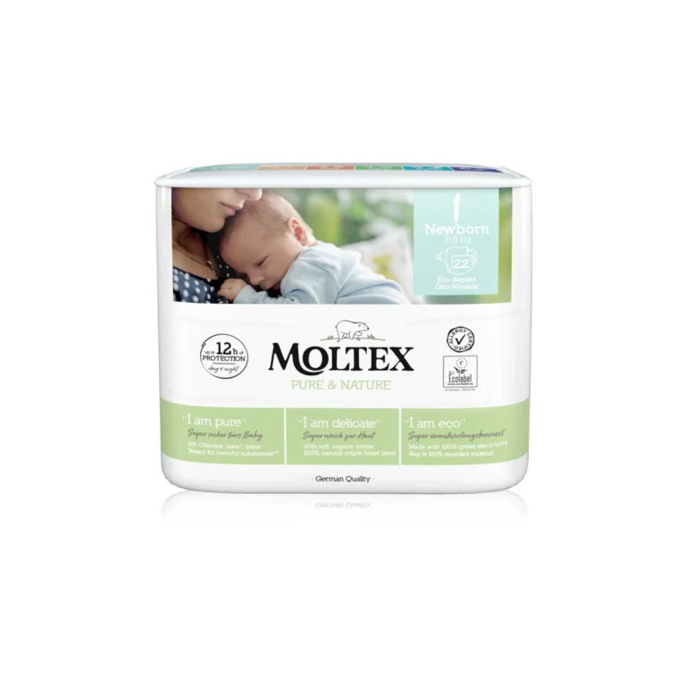 Pure & Nature Newborn Size 1 ECO Disposable Diapers 2 - 5 kg 22 pieces