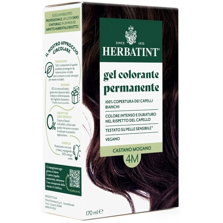 4M Coloring Gel Mahogany Brown Herbatint 170ml