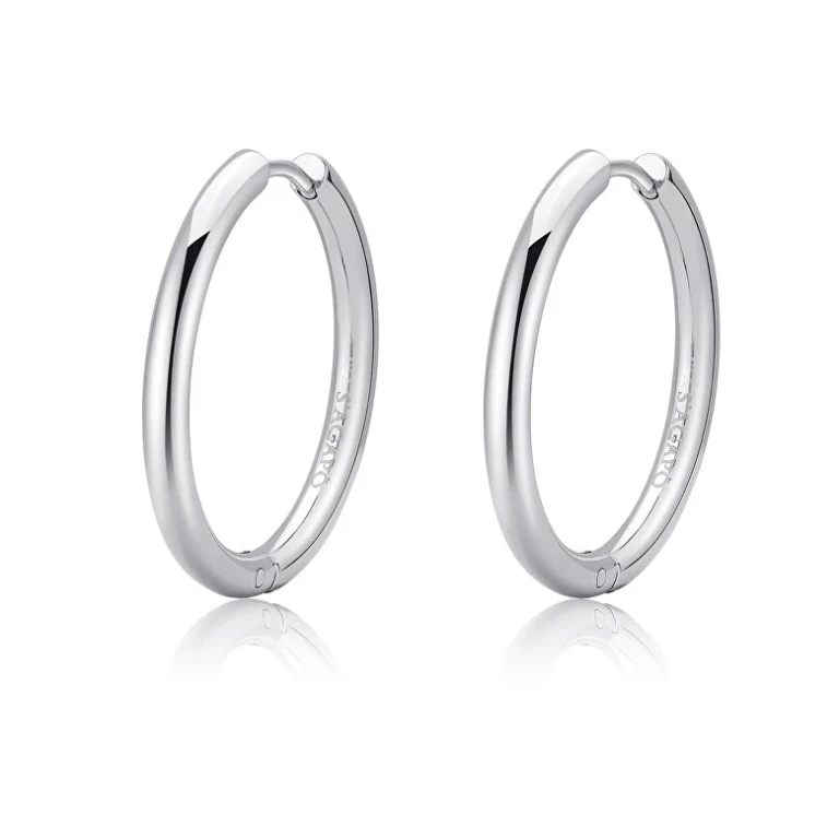 Stainless Steel Hoop Earrings Without Tempo Shk71