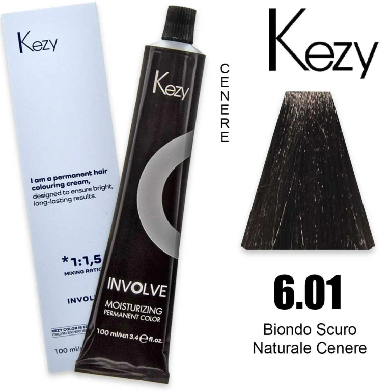 involve color 100 ml dark blonde naturale ash 6.01