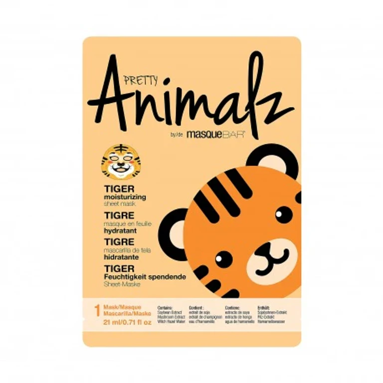 Masque Bar Pretty Animalz Tiger Sheet Mask